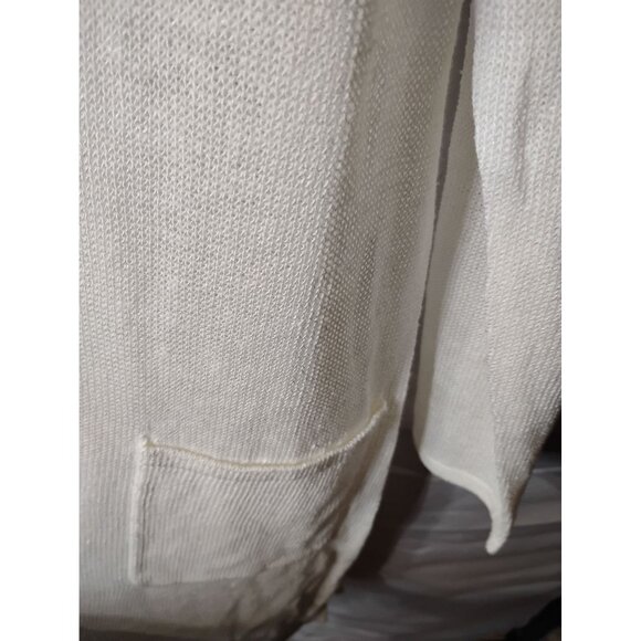 J. Jill open front cardigan lg. NWT reg $89.00 linen rayon office church LB 17 - Picture 4 of 7